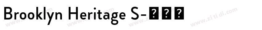 Brooklyn Heritage S字体转换